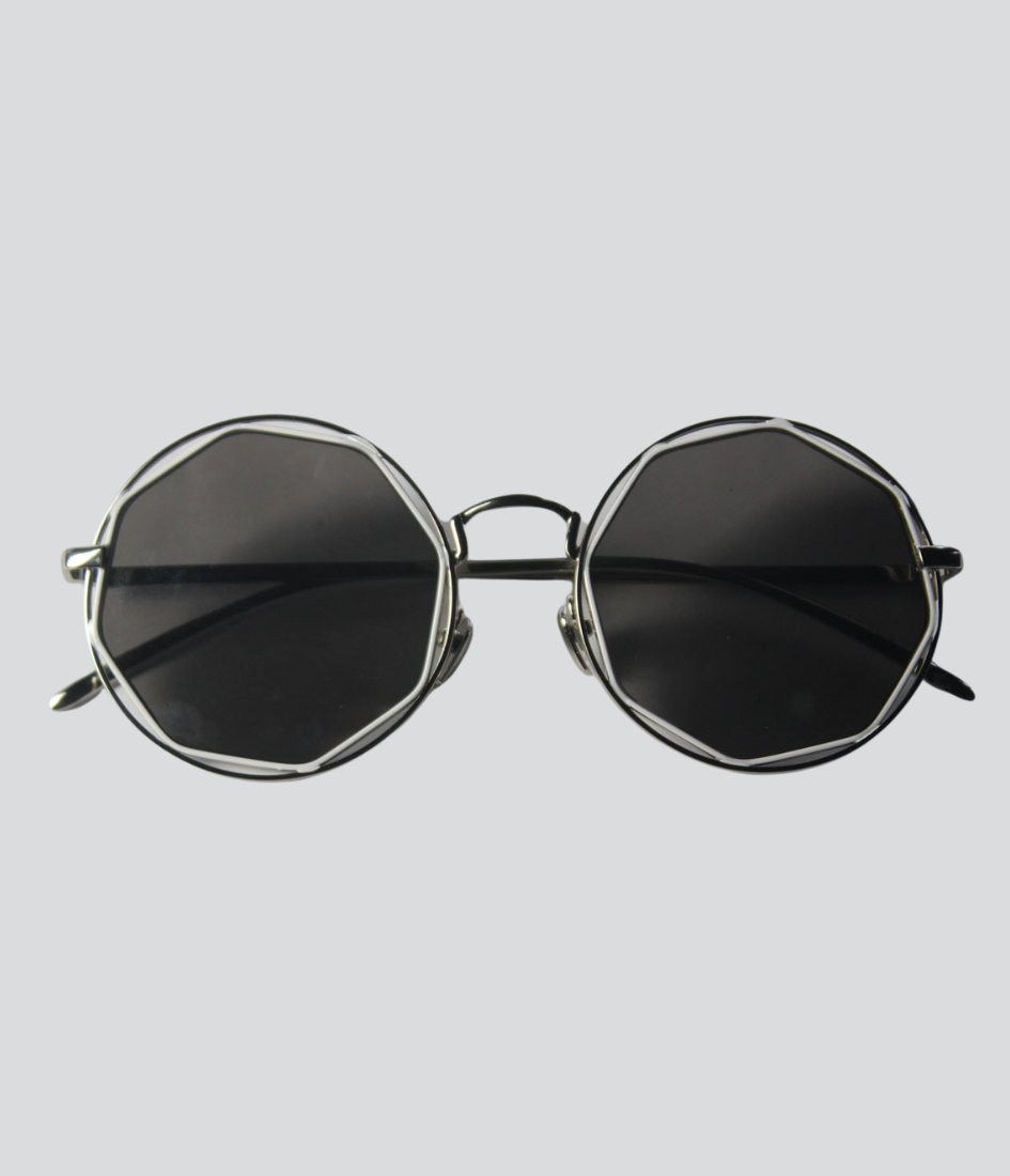 women circle shape Steampunk sunglasses