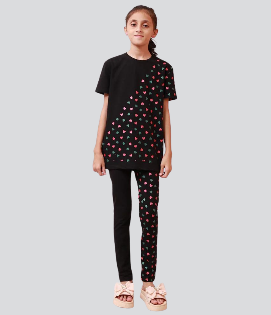 Multi color hearts design 2pc set for kids